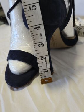 Gianni Bini Navy Suede Strappy Open-Toe Heels